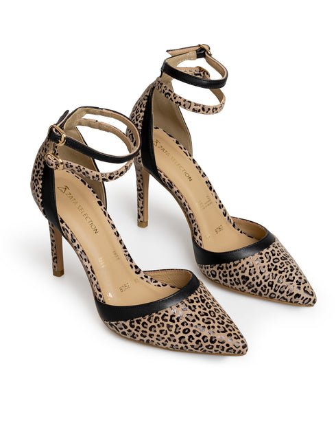 Zapatilla Leopardo Doble Ankle Strap 8082
